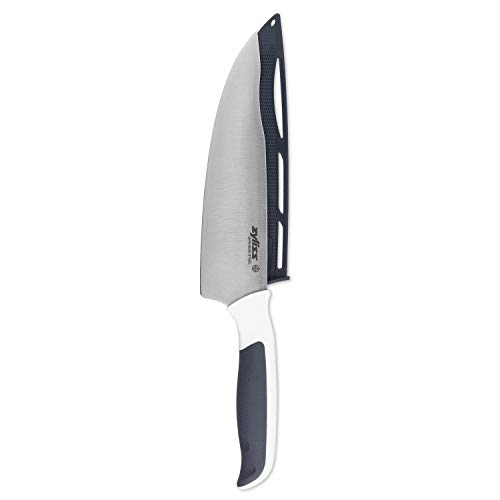 Zyliss E920210 Comfort Chef Knife | 18.5 cm/7.25 Inch | Japanese Stainless Steel | Black/White | Kitchen Knife/Vegetable Knife | 5 Year Guarantee, Dishwasher Safe
