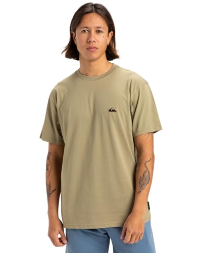 Quiksilver Herren Basic Ss Tee Young Men T-Shirt, Aloe, L