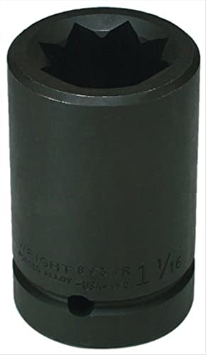 Impact Socket, 1 In Dr, 1-5/8 In, 8 pt