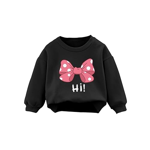 Runhomal Dziewczęce zestawy dresów dla dzieci Jednorożec Zestawy sportowe Dziewczyny Bluza Sweartshirt Jogging Spodnie sportowe Joggers 1 lat - 12 lat, Czarny, 3-4 lat