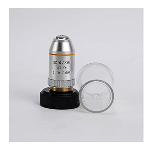 Microscope Semi Plan Achromatic Objective Lens 4X 10X 40X 60X 100X 160/0.17 for EP Microscope Objectives Lens(10X)