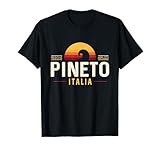 Pineto Italy | Pineto Abruzzo Italia レトロ ウェーブ ロゴ Tシャツ