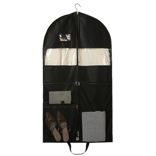 Garment Bags, Hanging Clothes Bag with Zipper Garment Bag for Travel, Closet Storage, Coat, Dress, Shirts Coat Covers for Closet(130x10x60cm/51x4x24in)