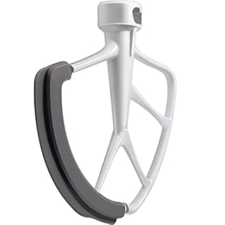 KITCHPOWER 6 Quart Flex Edge Beater for KitchenAid Bowl-Lift Stand Mixers, Paddle Attachment Mixer Accessory