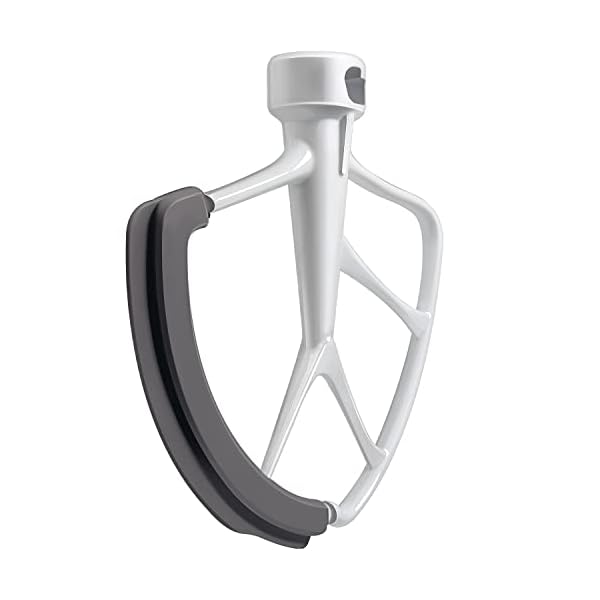 KITCHPOWER 6 Quart Flex Edge Beater for KitchenAid Bowl-Lift Stand Mixers, Kitchenaid Paddle Attachment Mixer Accessory