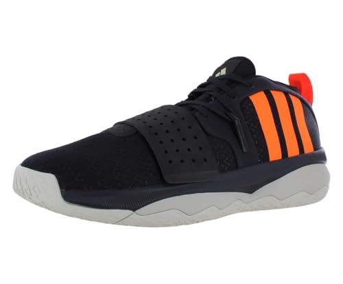 adidas Dame 8 Extply Unisex Shoes Size 14.5, Color: Aurora Black/Signal Orange/Dash Grey