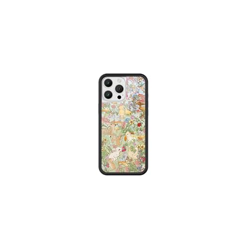 Image of Wildflower Cases - Compatible with iPhone 16 Pro Max | Protective Black Bumper, 6.5ft Drop Test Certified, Small Business | Green Forrest Baby Animals Aesthetic Cute Trendy | Collab - Taylor Giavasis