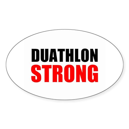 CafePress Duathlon Strong Sticker Oval Car Bumper Sticker