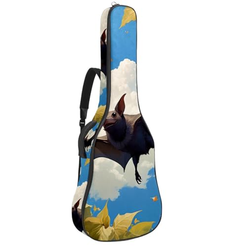 Housse guitare acoustique 101,6 cm imperméable à motif chauve-souris