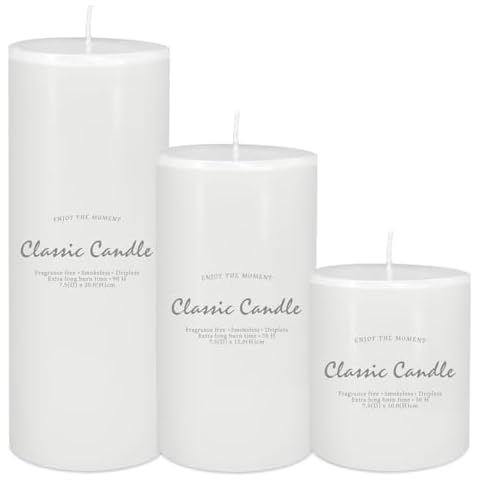 Tengyukenny Hand-Poured Pillar Candles Cover