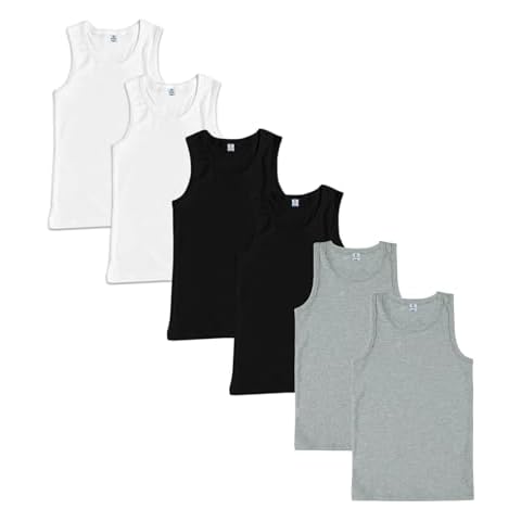 Bahob Boy's Cotton Tank Tops 6 Pack Cover
