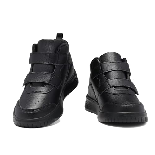 Boys Girls Sneakers for Kids High Top Casual Lightweight Classic Adjustable Strap Dual Hook and Loops Running Shoes4