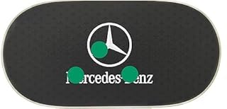 Non-Slip Silicone Car Dashboard Mat - Black Compatible with Mercedes - Size 31 cm by 15 cm