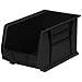 Bin [Set of 12] Color: Black, Size: 10" H x 11" W x 18" D