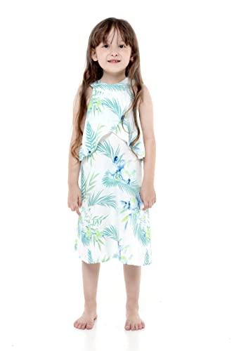 Image of Hawaii Hangover Family Matching Hawaiian Clothes, Orchid Breeze White | Family matching Hawaiian outfits, Orchid Breeze White, lightweight rayon, machine washable, tropical floral print, luaus