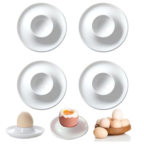 AONAYO Eierbecher Set 4 Stück,Eierbecher Plastik,Eierbecher Camping,Bruchsichere Eierbecher,Gesunde Eierbecher In Lebensmittelqualität,Für Alle Küchen Frühstückstisch Eierhalter Eierständer