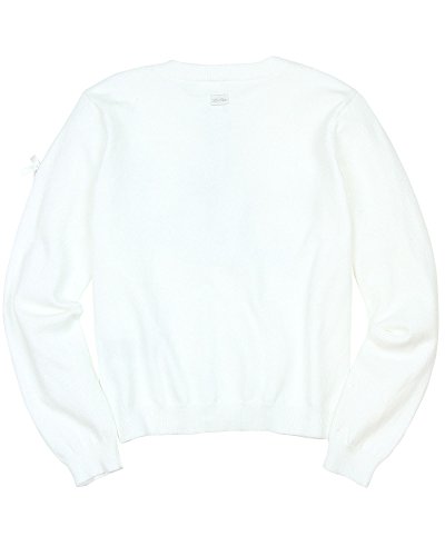 Le Chic Girl's Cardigan With Rhinestones in White, Sizes 4-14 - 14/1642