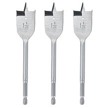 1 1/8 inch Wood Spade Drill Bit Wood Paddle Flat Bit 3 PCS