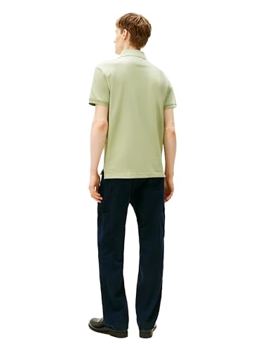 Image of Tommy Hilfiger Men's Short Sleeve Polo Shirts in Classic Fit with Stretch and Organic Pique Cotton