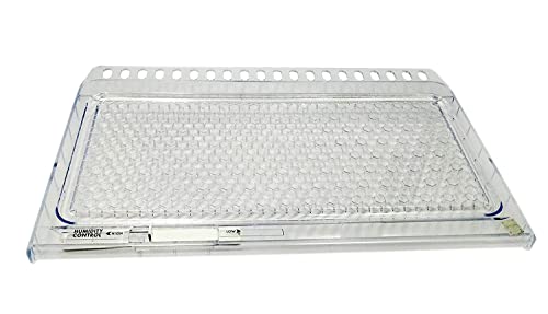 Image of Arvika Sales Original Vegetable Box Crisper Cover Compatible for Whirlpool Double Door Refrigerator Mastermind /GNF Models (Match&Buy), Transparent