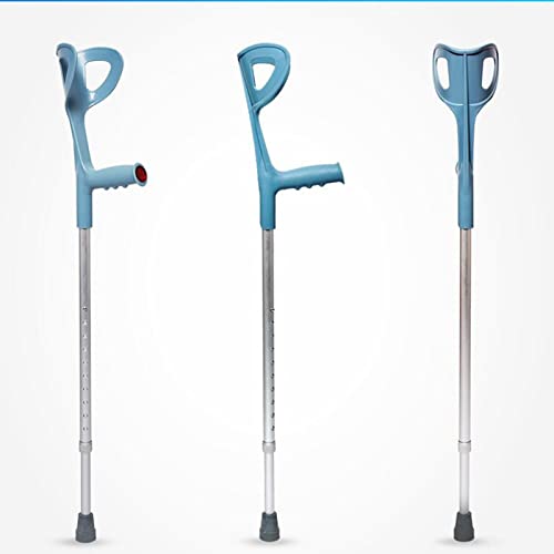 Kule przedramionowe – Lekkie aluminiowe kule ramienne – Regulowane kule – Ergonomiczne uchwyty – Antypoślizgowa gumowa końcówka (1 szt.) Lucky Star