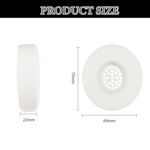 Aiivioll Silicone Solo 4 Ear Pads Cover for Beats Solo 4, Washable Sweat Earpad Covers for Solo 4 Wireless Headphones Accessories Protective Pads Cover, Anti-Scratch Ear Cushions Cover (Off-White) miniatura 5