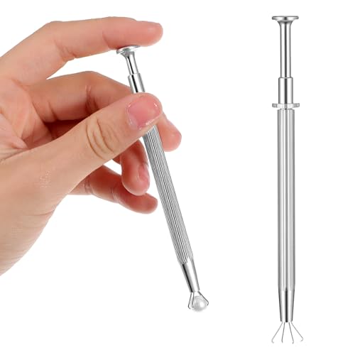 Hariendny Piercing Ball Grabber Tool Long Diamond Claw Tweezers Piercing Assistant Pen Jewelry Ball Screw Pick Up Tools for Small Parts Pickup