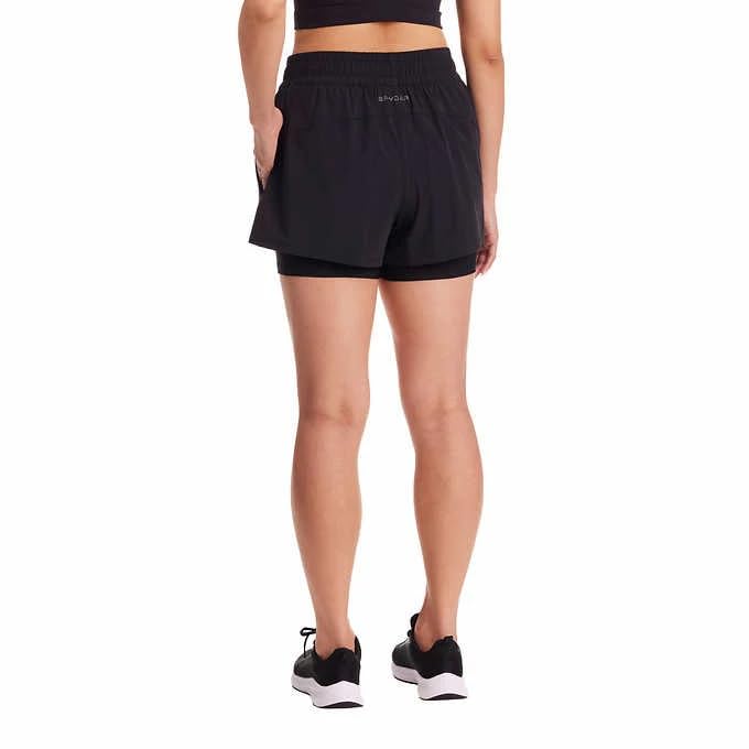 Spyder-Ladies-Woven-Active-Shorts-US-Alpha-Large-Regular-Short-Black