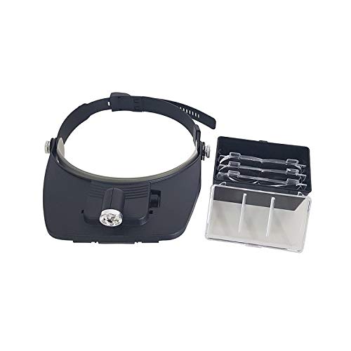 Lupa de Cabeça Profissional de Led c/ 4 Lentes de Aumento - TM 4025