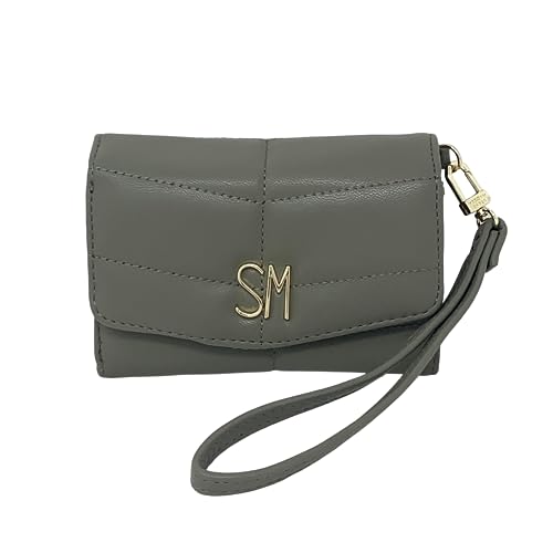 Steve Madden Women's Bbrett Quilted Wristlet Wallet (Olive)