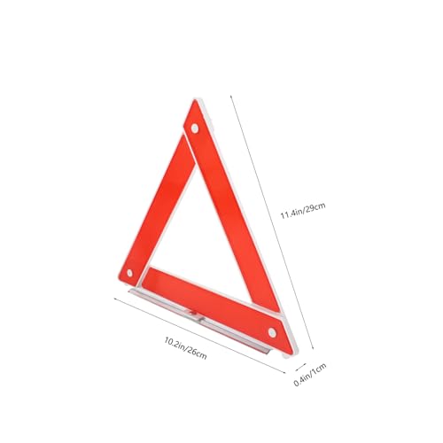 Triángulo de advertencia reflectante plegable para auto miniatura 2
