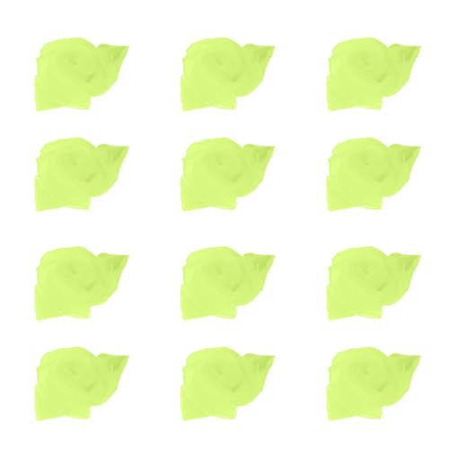 Larcele 12 Piece Juggling Plain Weave Dance Scarf for Performance Prop Accessory 24 x 24 inches WDSJ-02?Fluorescent Green?