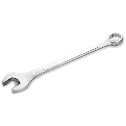 Image of Performance Tool W379B 1-13 /16 inch Jumbo Combination Wrench, Drop-Forged Chrome Alloy Steel, Satin Chrome Finish, Rounded Box End