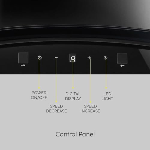 Image of Glen Chimney Auto Clean Curved Glass Filter-less Kitchen Chimney for home 76cm Motion Sensor control with Digital Display 1500 m3 /h (6059 DI BL AC)