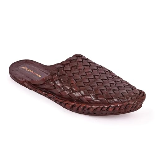 Image of Kolhapuri Chappal for Men|Kolhapuri Slippers for Men|Kolhapuri Shoes for Men|Leather Slippers for Men|Wedding Slippers for Men-A1