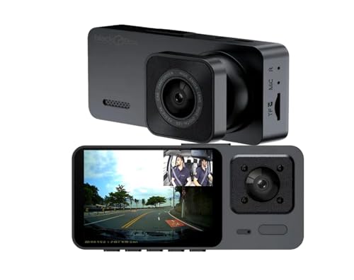 Black Box GP Dual - Câmera veicular com Wi-Fi dupla (frontal + interna)