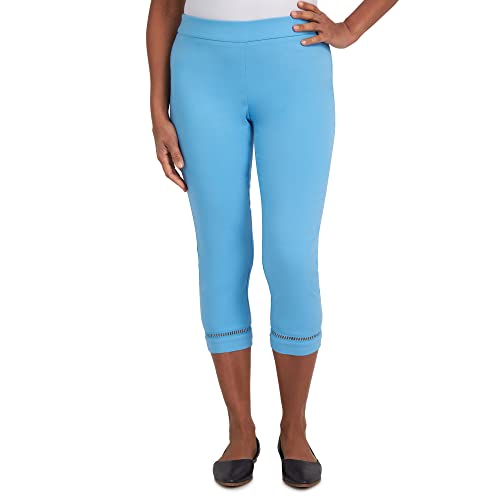 Alfred Dunner Women's Petite Sweet Cut Out Capri