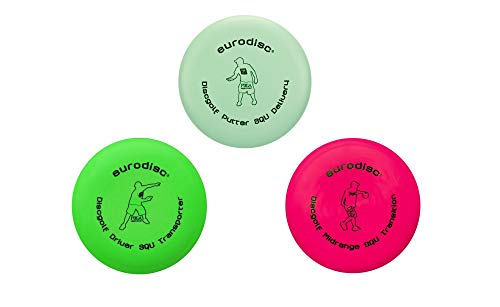 eurodisc Disc Golf Frisbee Starter kit 20 cm 3 Min/Rose/Vert/Vert