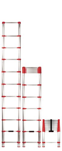 Xtend & Climb 760P Xtend+Climb Telescoping Extension Ladder, 225 Lb, 1-1/2 in, 10.5 ft, Red