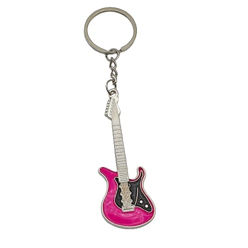 IZROLO - Llavero de guitarra para hombre, mini llavero de bajo y lindo para niños, llavero de coche de...