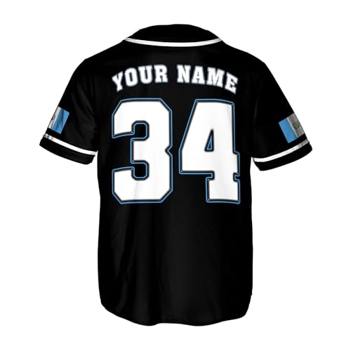 Custom Guatemala Baseball Jersey, Personalized Guatemalan Flag Pride Shirt for Men and Women, Personalized Guatemala Jersey miniatura 3