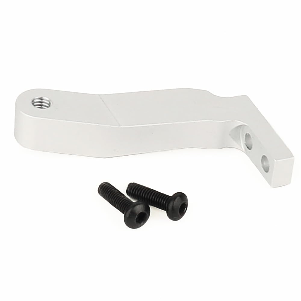 RZXYLRC Metal Front Axle and Body Short Link Connector Panhard Bar Mount for 1/6 RC Crawler Axial SCX6 Car DIY Aluminum Alloy Upgrade Parts (Silver)