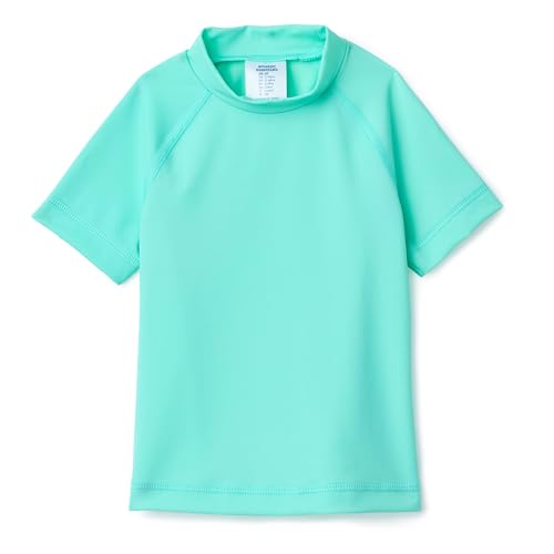 Amazon Essentials Toddler Boys Short Sleeve Rashguard T-Shirt Bright Mint Green 3T