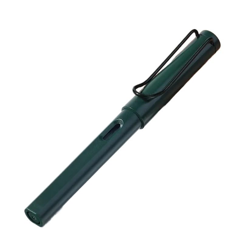 Stylo plume scolaire vert vintage avec pointe fine EF pour ecriture fluide au bureau
