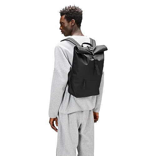 Image of RAINS Rolltop Rucksack - Waterproof Backpack with Chest Strap, Standard