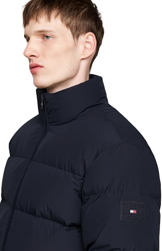 Tommy Hilfiger Herren Pufferjacke Down Puffer Jacket mit Taschen, Blau (Desert Sky), 3XL – Ansicht 3