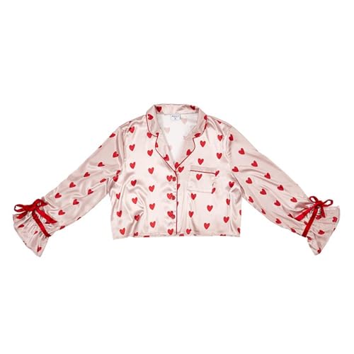 Image of Bella Sleep + Spa womens Pajamas for Women - 2-piece Ruffled Satin