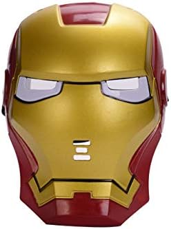 Cosplay Iron Man Mask with Blue Light-Up Eyes