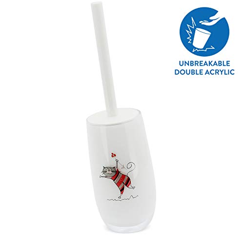 Preisvergleich Produktbild Tatkraft Funny Cats Doppel Acryl Toilettenbürstenhalter