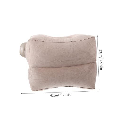 MOTHNUR Almohada Inflable Reposapiés Ajustable para Viaje y Oficina Soporte Ergonómico para Pies Avión y Hogar Cojín Portátil para Relajación y Descanso - imagen 2